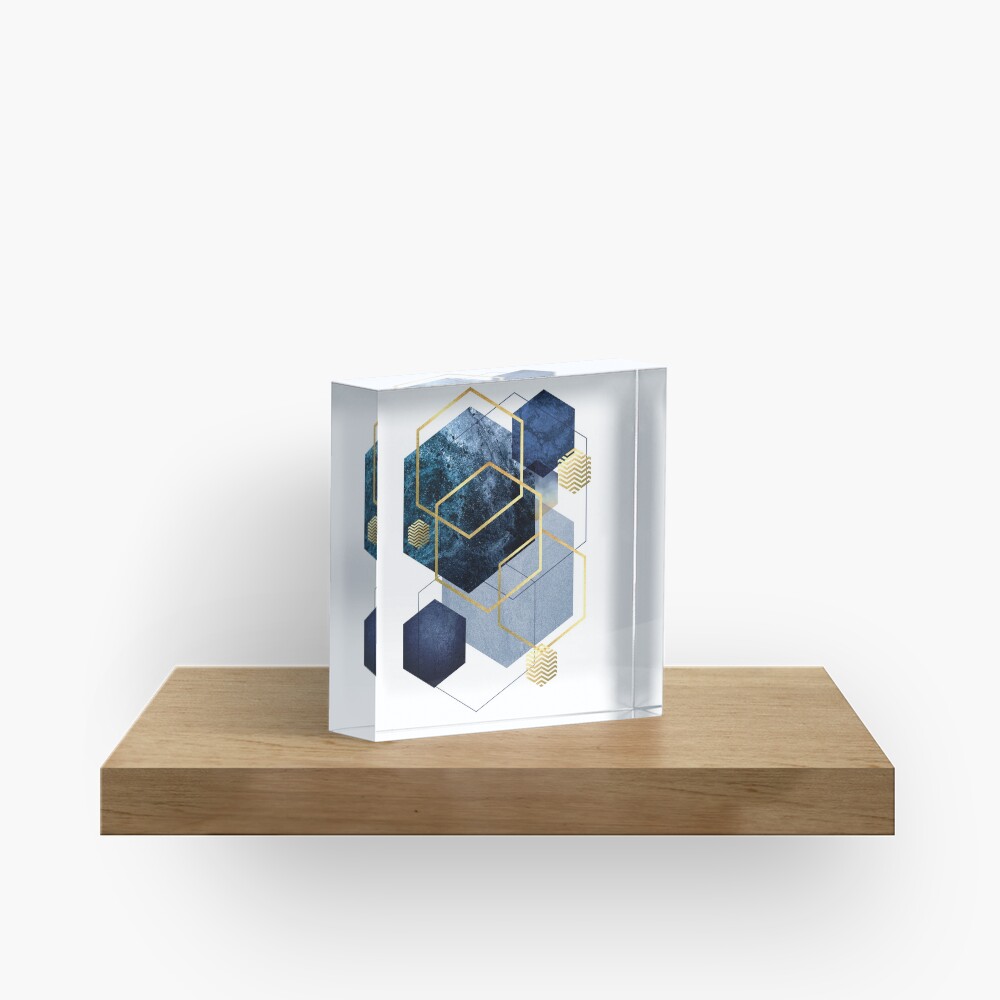 Geometric Symphony Acrylic Block