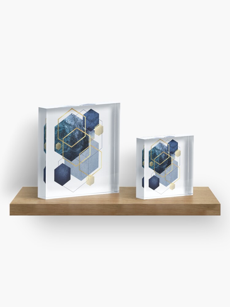 Alternate view of Geometric Symphony Acrylic Block