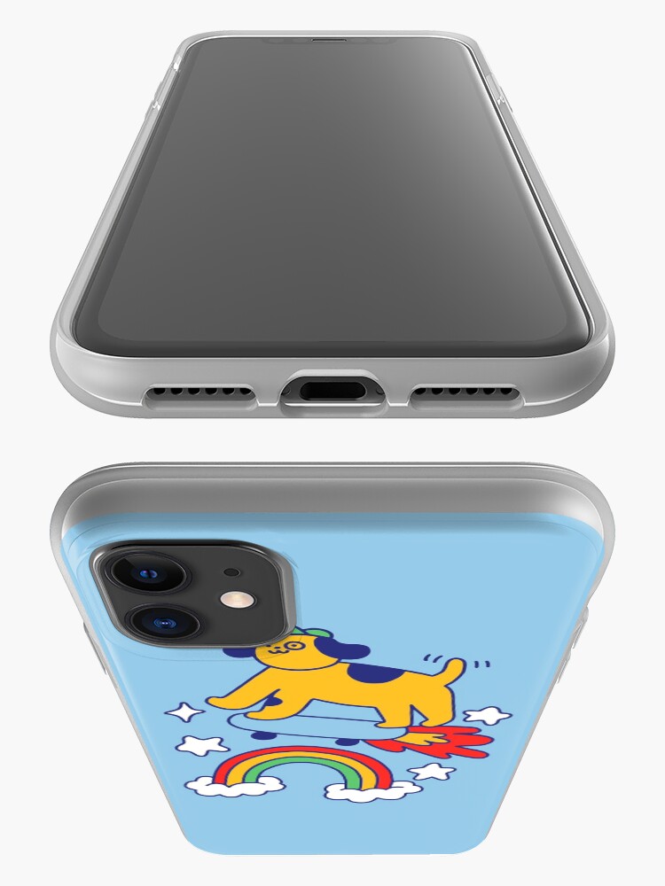 Alternate view of Dog Flying On A Skateboard iPhone Case & Cover
