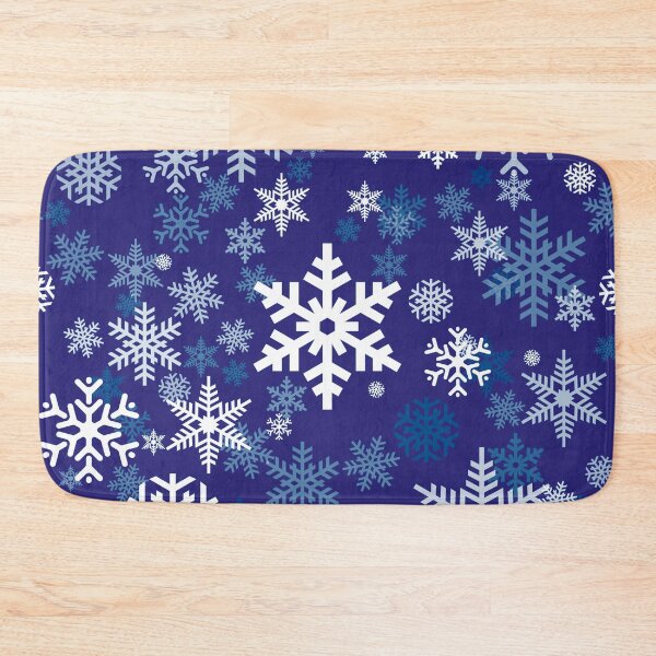 Item preview, Snowflakes Pattern in Navy Blue designed and sold by Garaga.