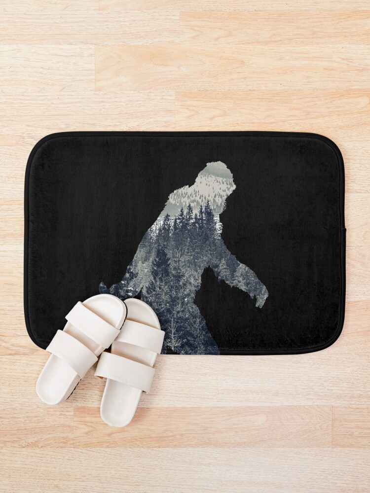 Alternate view of A Sasquatch Silhouette in The North Bath Mat