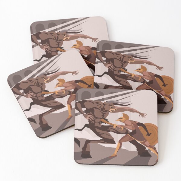 Item preview, theseus killing the minotaur greek myth designed and sold by matintheworld ( delcarmat ).