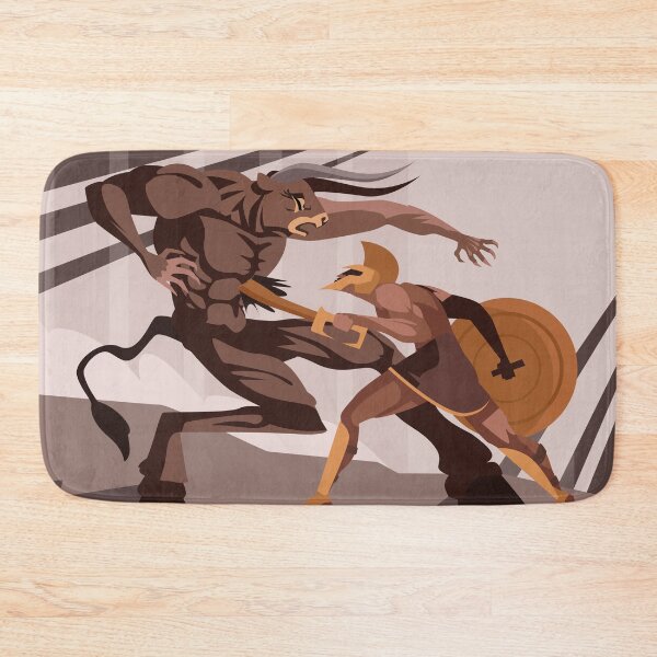 Item preview, theseus killing the minotaur greek myth designed and sold by matintheworld ( delcarmat ).