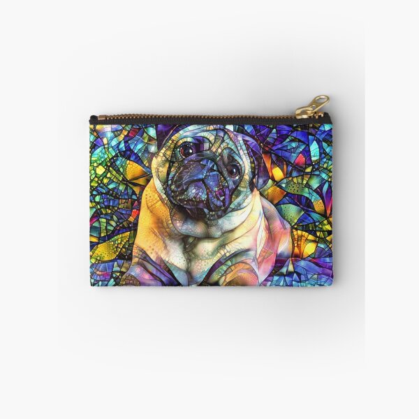 Item preview, Stained Glass Psychedelic Pug designed and sold by Peggy Collins.