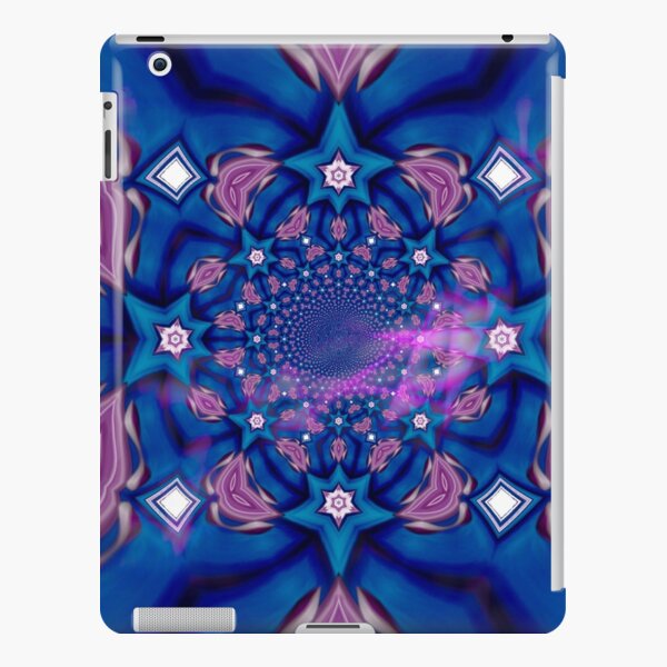 Blue fractal iPad Snap Case