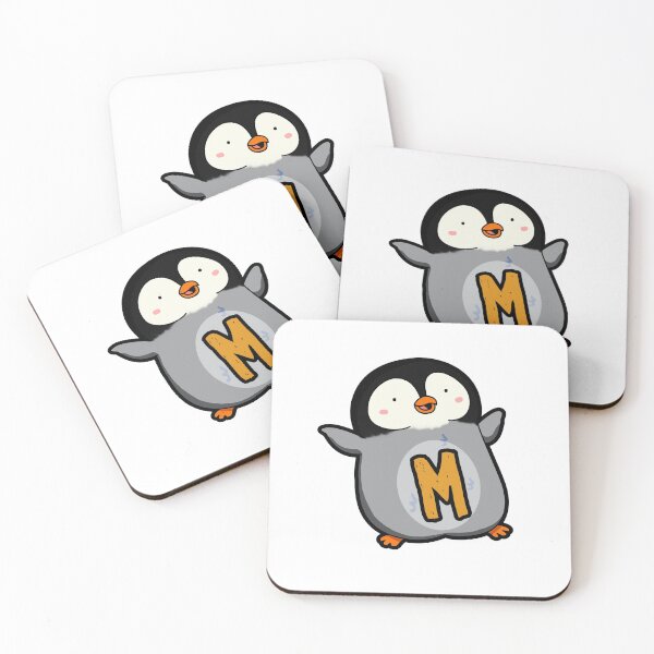 Item preview, Alphabet Letter M Happy Waddling Penguin        designed and sold by kidsmonogram.