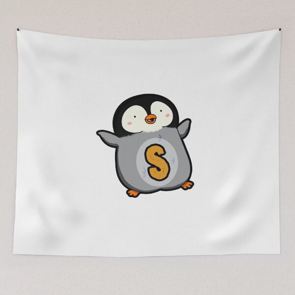 Item preview, Alphabet Letter S Happy Waddling Penguin        designed and sold by kidsmonogram.