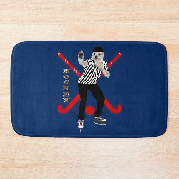 Item preview, White dog hockey referee designed and sold by Astralia.