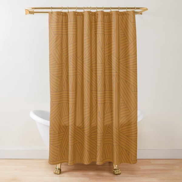 Item preview, Crossing Lines in Warm Brown designed and sold by latheandquill.