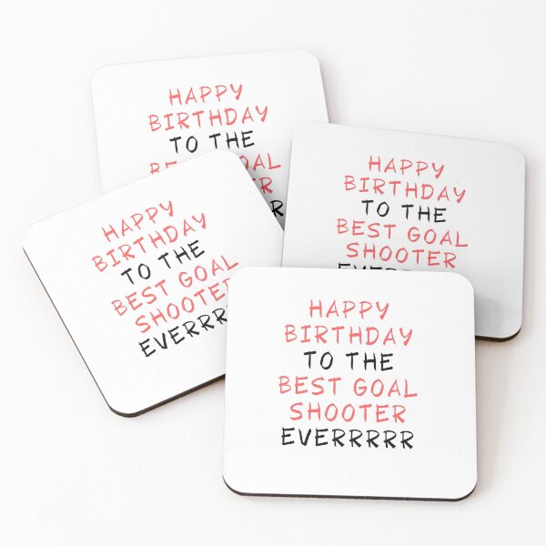 Item preview, Happy Birthday Netball Goal Shooter designed and sold by lisamayturner.