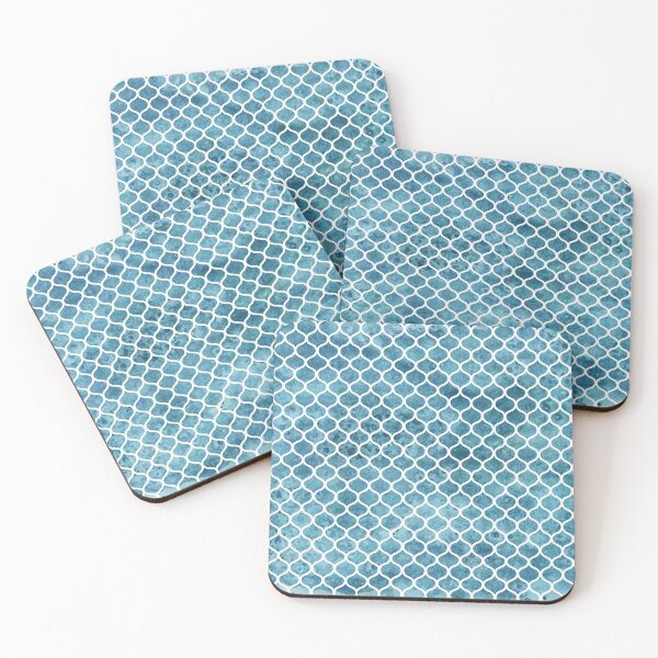 Item preview, Sea-green Trellis Pattern - Blue designed and sold by TheJessaChannel.