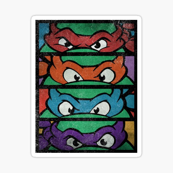 Aperçu de l'œuvre Caricature de tortues ninja créée et vendue par CreativeSpero.