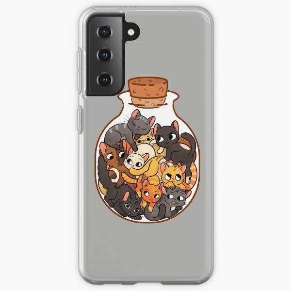Flasche Katzen Samsung Galaxy Flexible Hülle