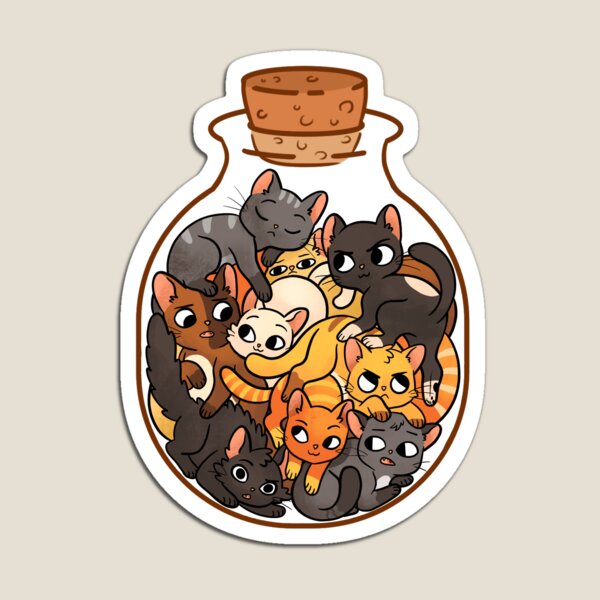 Bottle of Cats Magnet