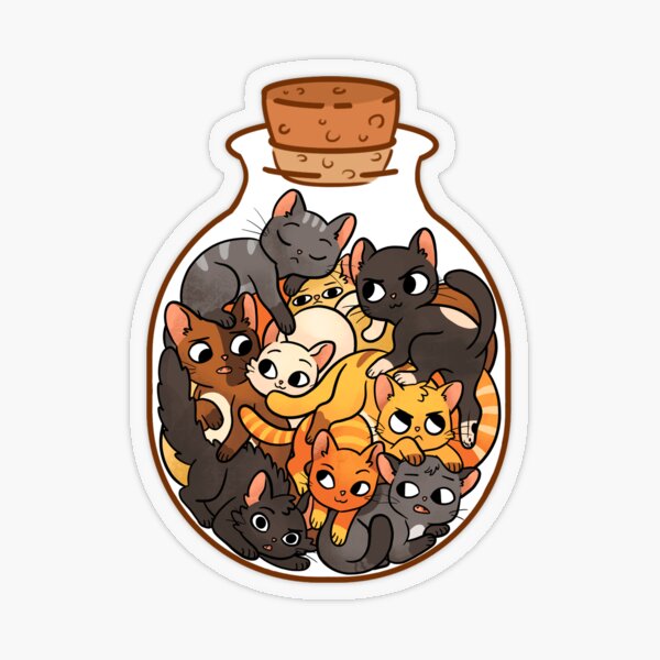Item preview, Bottle of Cats designed and sold by katiecrumpton.