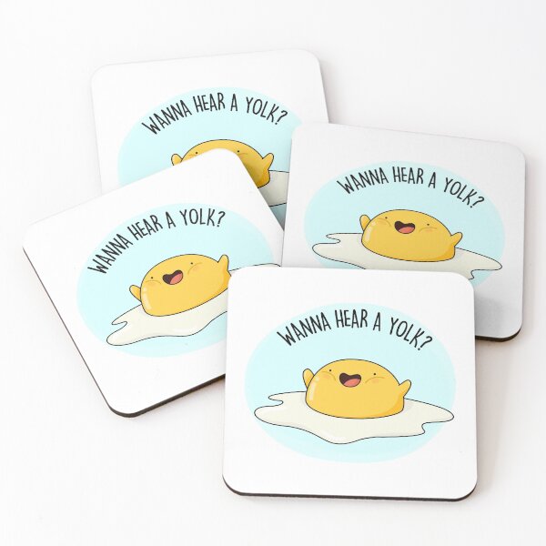 Item preview, Wanna Hear A Yolk Funny Egg Puns  designed and sold by punnybone.