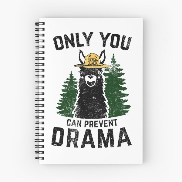 Item preview, The Original Only You Can Prevent Drama Llama GRUNGED - Smokey Bear Parody designed and sold by TocaLuna.