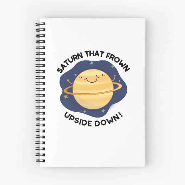 Item preview, Saturn That Frown Upside Down Funny Planet Puns  designed and sold by punnybone.