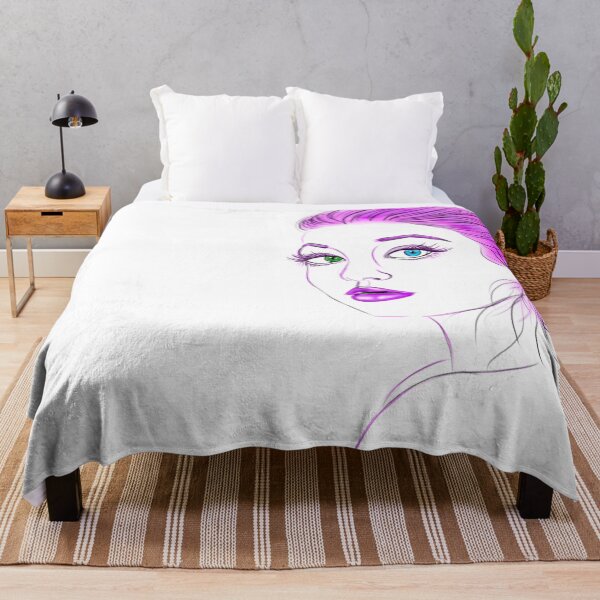 Item preview, Purple Hair Girl designed and sold by theerraticmind.