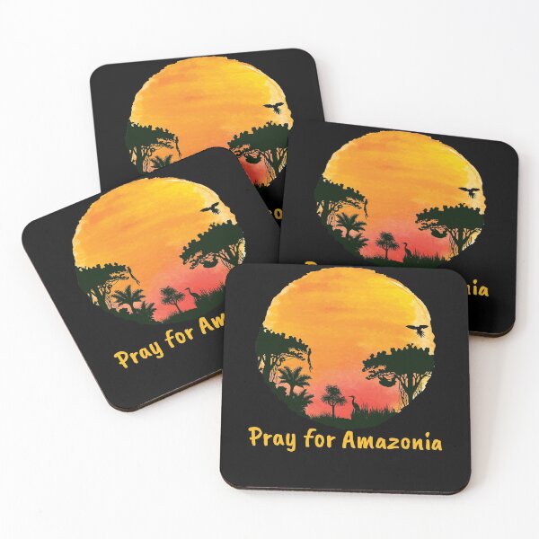 Item preview, Pray Amazonia  Watercolor Sunset designed and sold by wilsonellis.
