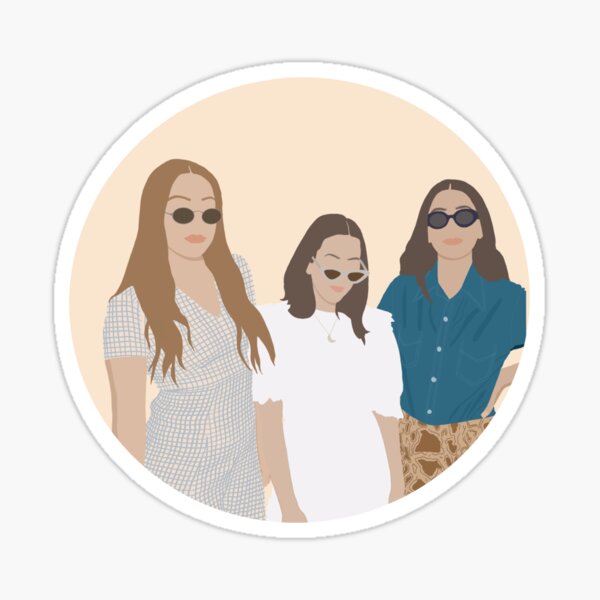 Vista previa del artículo con la obra «HAIM», diseñado y vendido por Maddison Green.