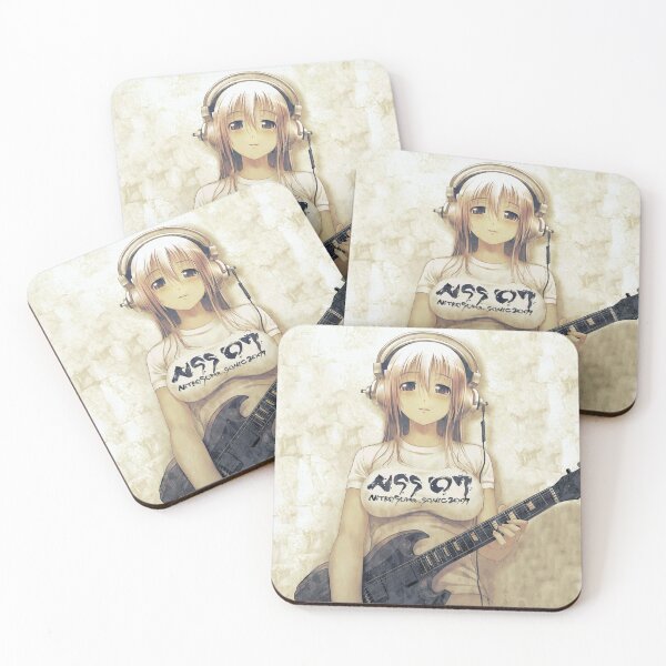Super Sonico NitroFun Anime Girl Coasters (Set of 4)