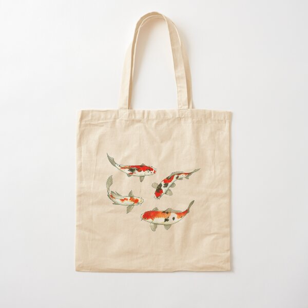 La ronde des carpes koi Cotton Tote Bag