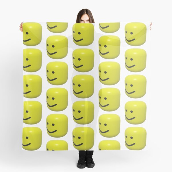 Roblox Halloween Noob Face Costume Smiley Positive Gift Scarf By Smoothnoob Redbubble - roblox bighead outfits