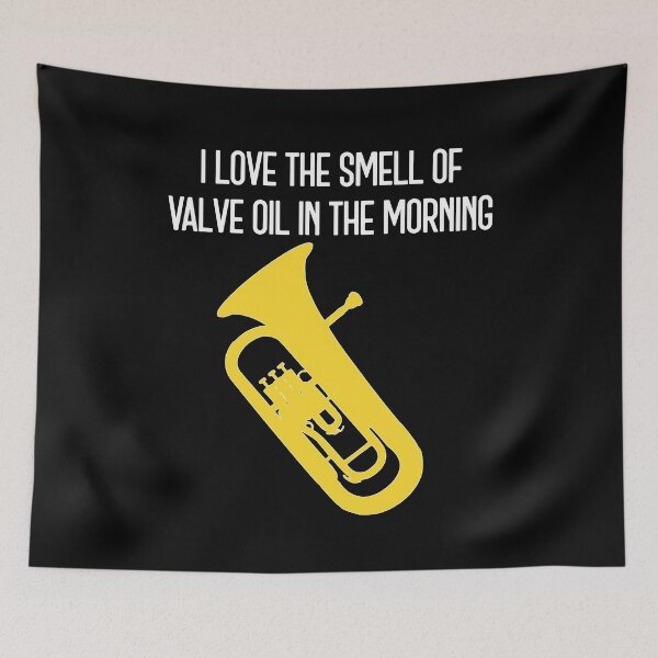 Item preview, Euphonium - I love the smell of valve oil in the morning, funny Euphonium/ Baritone gift idea designed and sold by HEJAshirts.
