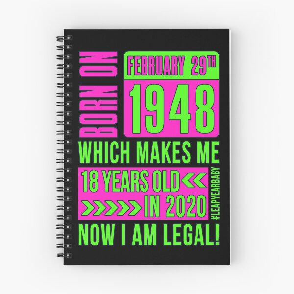 Item preview, 1948 - 48 - 18 NOW I AM LEGAL PINK #leapyearbaby Girls and Womens Funny Leaper Leapling Leap Year Birthday Gifts, Shirts, Tshirts designed and sold by GabiBlaze.