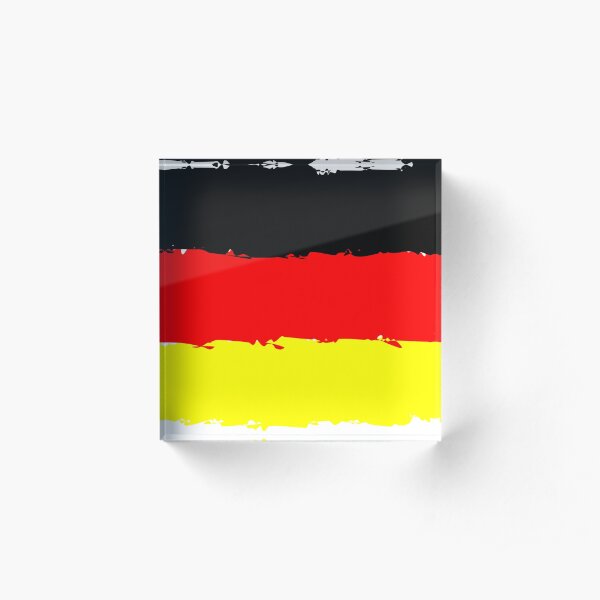 Deutschland Flagge Acrylblock