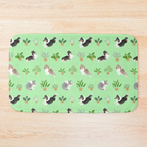 Item preview, Shelties & Calathea on Green designed and sold by K+P Ng.