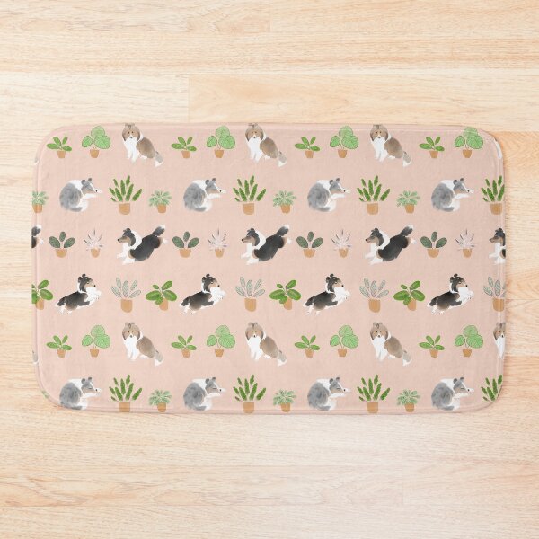 Item preview, Shelties & Calathea on Pink designed and sold by K+P Ng.