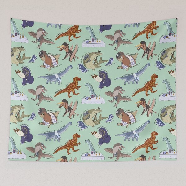 Item preview, Mesozoic Jews Pattern - Mint designed and sold by SnowWolpard.