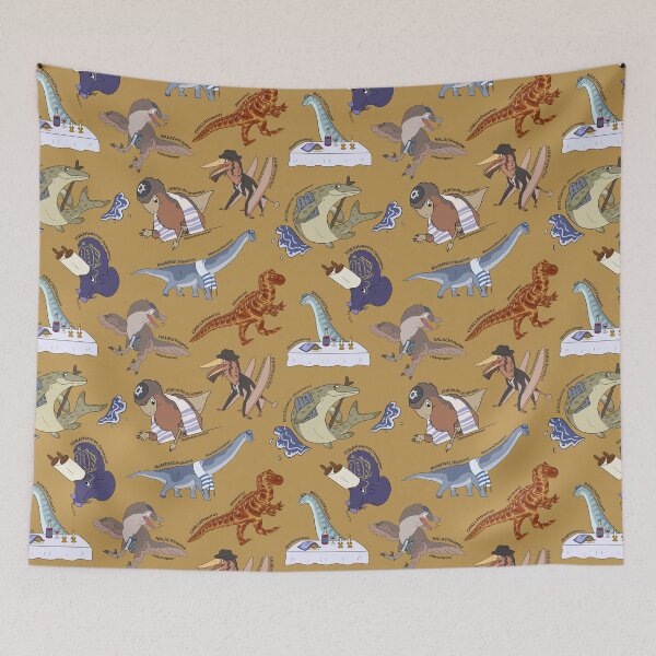 Item preview, Mesozoic Jews Pattern - Gold designed and sold by SnowWolpard.