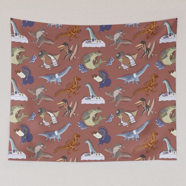 Item preview, Mesozoic Jews Pattern - Red designed and sold by SnowWolpard.