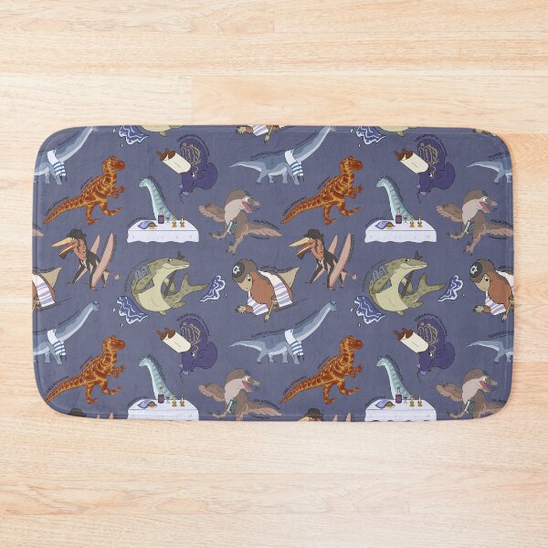 Item preview, Mesozoic Jews Pattern - Blue designed and sold by SnowWolpard.
