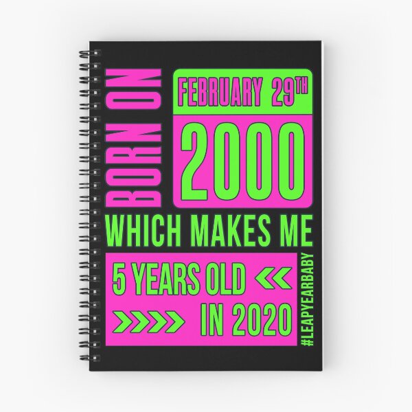 Item preview, 2000 - 00 - 5 years old PINK #leapyearbaby Girls and Womens Funny Leaper Leapling Leap Year Birthday Gifts, Shirts, Tshirts designed and sold by GabiBlaze.