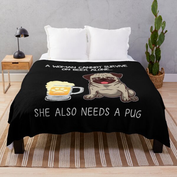 Item preview, Pug Mom and Beer Funny dog gift designed and sold by TeeDoozy.
