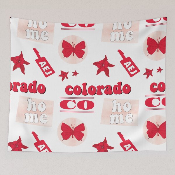 Item preview, Red Watercolor Colorado US State Sticker Pack designed and sold by The-Goods.