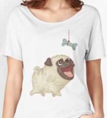 Happy Pug and bone Women's Relaxed Fit T-Shirt