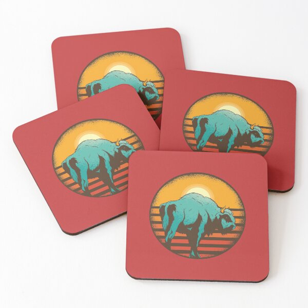 Item preview, Buffalo, Bison, Nature, Wilderness, Sunset, Steppe designed and sold by DerSenat.