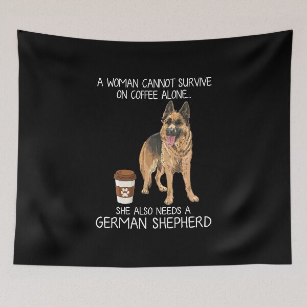 Item preview, German Shepherd Mom and Beer Funny dog gift designed and sold by TeeDoozy.
