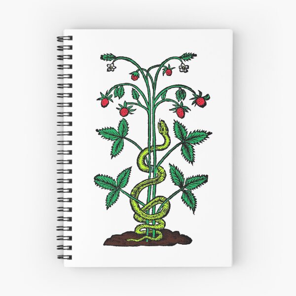 Item preview, Snake wrapped around a Strawberry Plant  designed and sold by symbols.