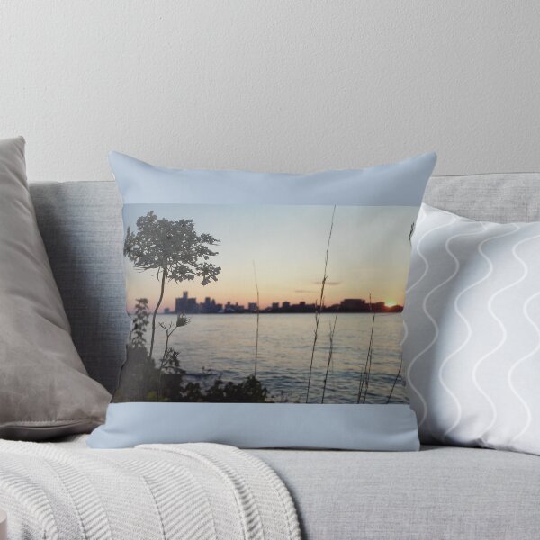 Artikelvorschau, Detroit Skyline - Sonnenuntergang Belle Isle entworfen und verkauft von silviasunflower.