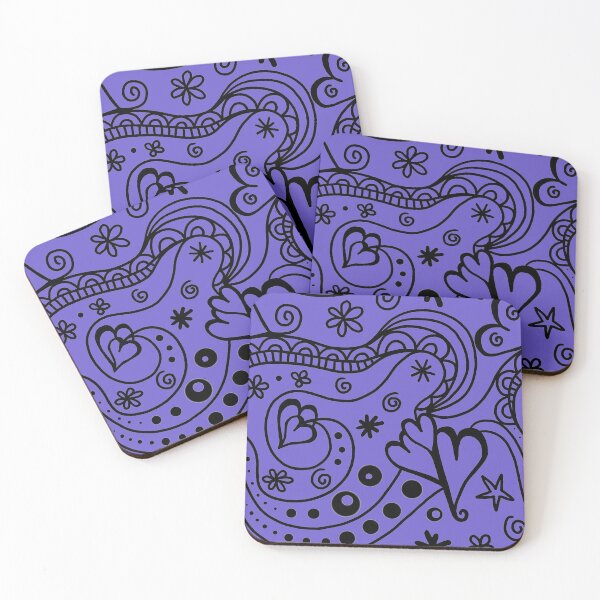 Item preview, slate blue seamless heart designed and sold by atevern.