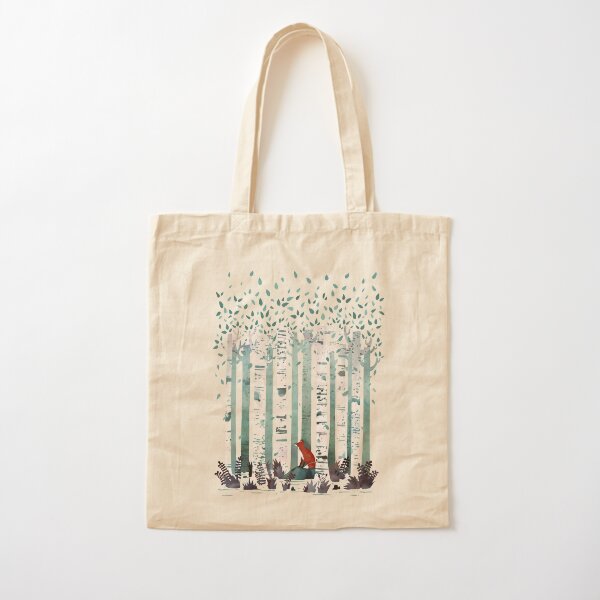 The Birches Cotton Tote Bag
