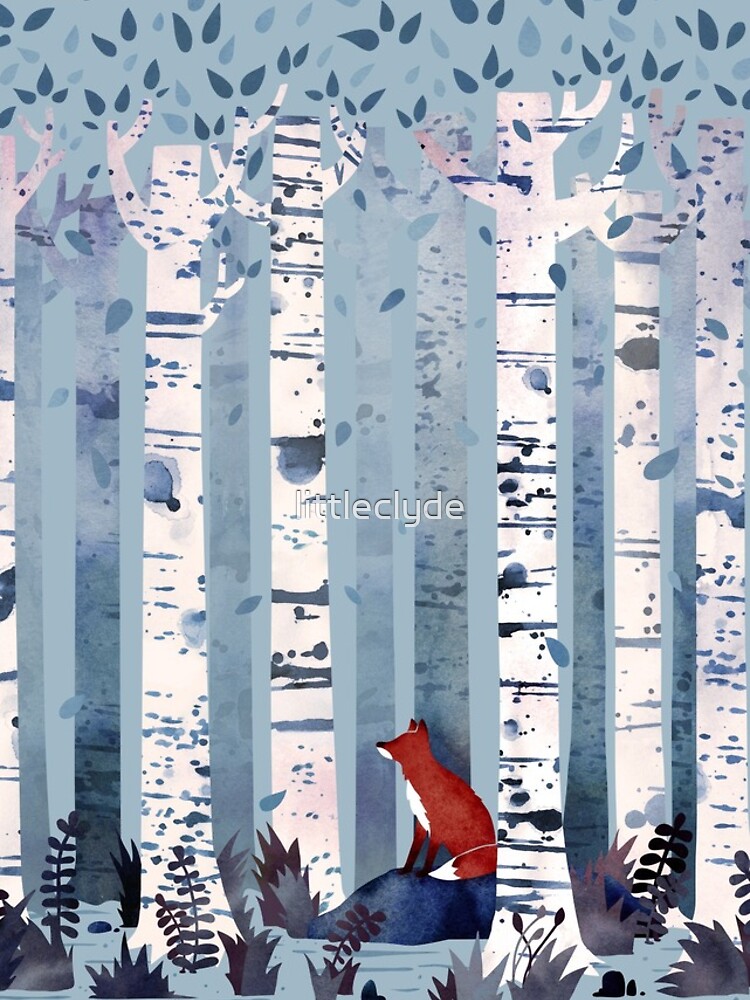 The Birches (in Blue) by littleclyde