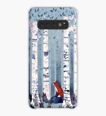 The Birches (in Blue) Case/Skin for Samsung Galaxy