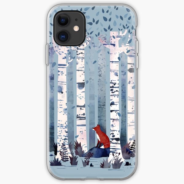 The Birches (in Blue) iPhone Soft Case